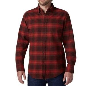 PENDLETON Mason Red Plaid
Cotton Flannel Button Down Shirt
Country Western XL